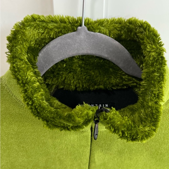 Green Mountain Hardwear Velour Fuzzy Outdoor Hiking Jacket small Chartreuse - Picture 4 of 14